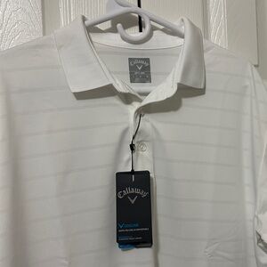 Callaway Men's Classic White Polo Shirt size L